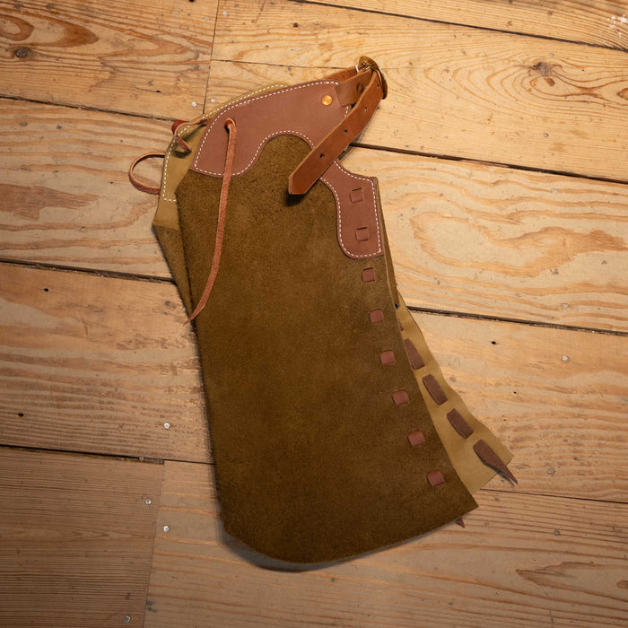 Kid's 20" WLC's Stepthrough Chaps - Select Color Tack - Chaps & Chinks WLC Army w/Dark Green