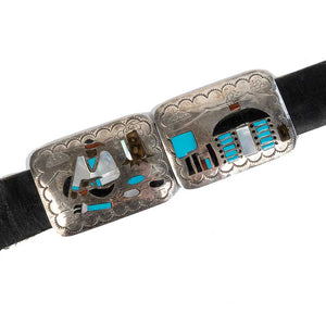 Zuni Inlay Vintage Storyteller Belt WOMEN - Accessories - Belts TESKEY'S   
