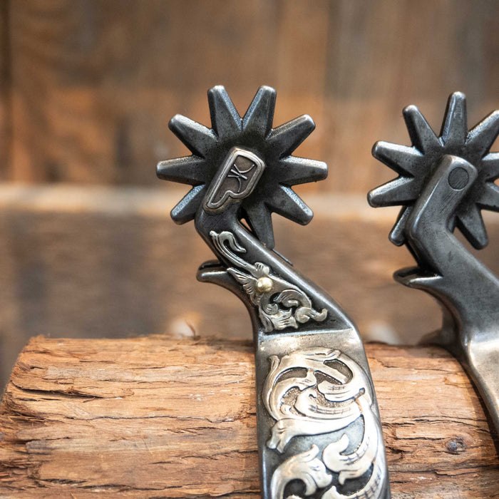 Kerry Kelley Silver Mounted 10pt Spurs