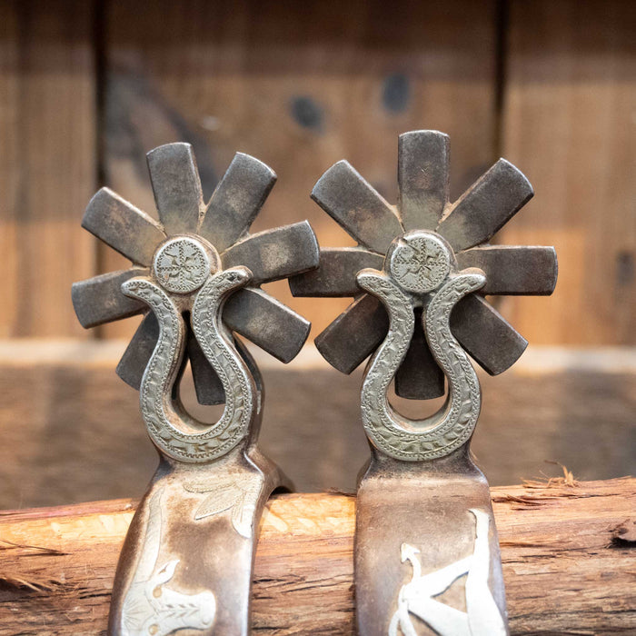 Emberson Silver Mounted 8pt. Spurs