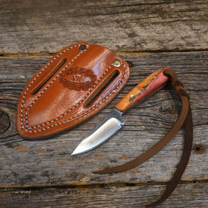 Justin Wiley Handmade  Knife with Leather Sheath WK008 Knives JUSTIN WILEY   