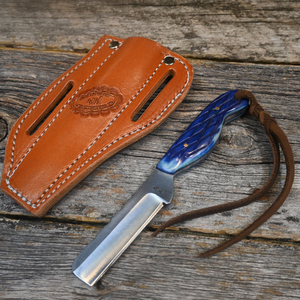 Justin Wiley Handmade Knife with Leather Sheath WK015 Knives - Knife Accessories JUSTIN WILEY   