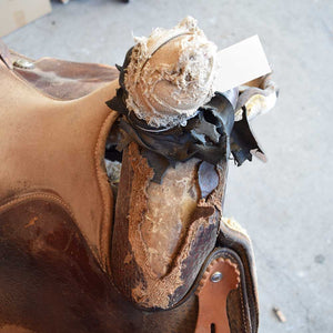 Used 15.5" Wes Sharp Non-Rider Saddle Sale Barn Wes Sharp   