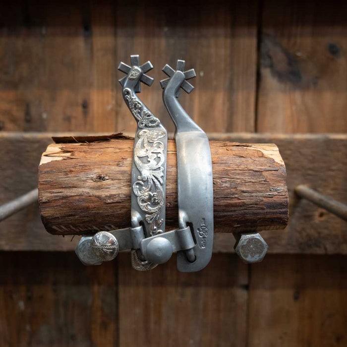 Josh Ownbey Silver Mounted 6 pt. Spurs