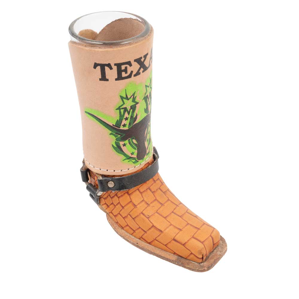 New Texas Cowboy Boot Shot Glass Sale Barn MISC   