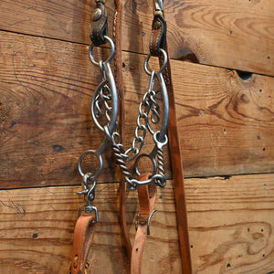 Bridle Rig - Dale Chavez Headstall - 3 pc gag bit SBR573 Sale Barn MISC