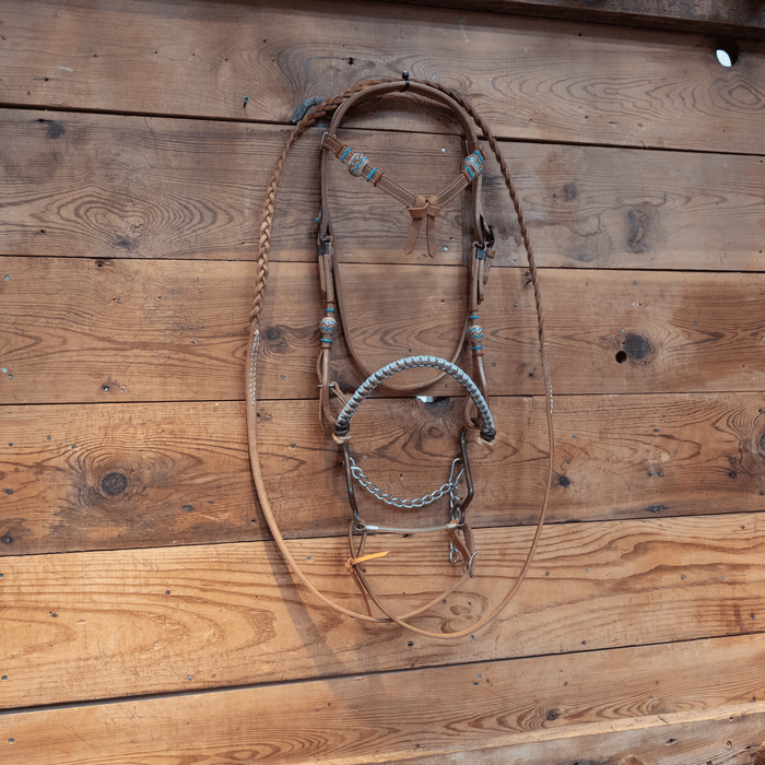 Nylon Nose Hackamore Bridle Rig