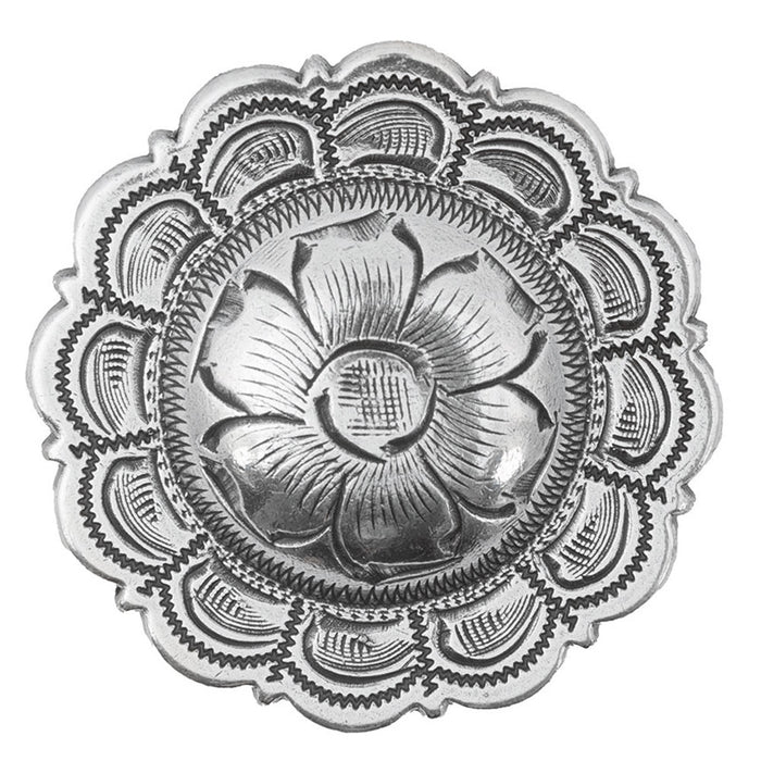 Antique Flower Scalloped Edge Concho Tack - Conchos & Hardware MISC   