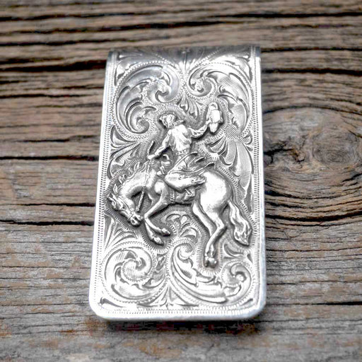 Bronc Rider Sterling Silver Money Clip MEN - Accessories - Wallets & Money Clips Ahmad Khan
