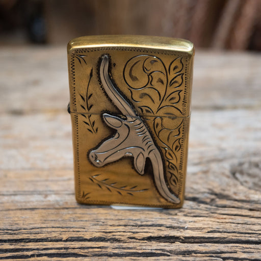 Dan Conway Handmade Longhorn Zippo Lighter Collectibles Dan Conway