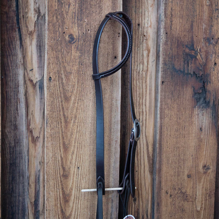 Casey Tew Dark Oiled Single Ear Headstall Tack - Headstalls Casey Tew