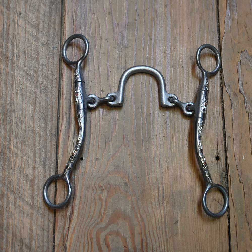 Josh Ownbey Cowboy Line - Silver Mounted - SHORT ROD - Ported Chain Bit JO189 Tack - Bits Josh Ownbey Cowboy Line