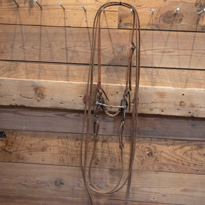 Bridle Rig with Argentine Style Ricky Trammell Shanked Snaffle Bit RIG006 Tack - Rigs Ricky Trammell   