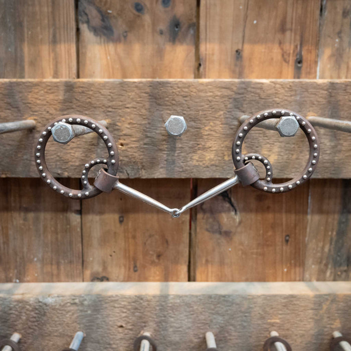 Jesse Hoover Locked O-Ring Smooth Snaffle Bit