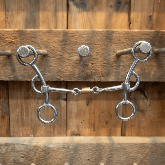 Schoneberg Short Shank Smooth Dogbone w/Copper Roller Bit Tack - Bits Schoneberg