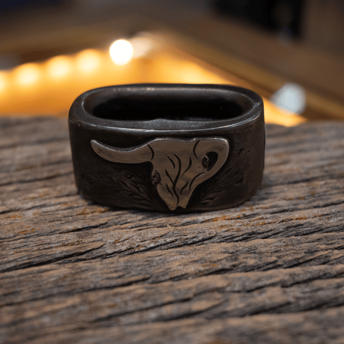 Handmade Silver Longhorn Horn Knot