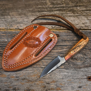 Justin Wiley Handmade  Knife with Leather Sheath WK008 Knives - Knife Accessories JUSTIN WILEY   