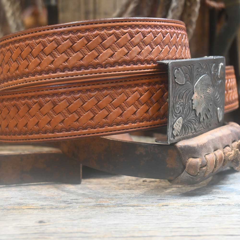 Western Belt Handmade by Ross Bullinger - 38" RB002 MEN - Accessories - Belts & Suspenders Ross Bullinger   