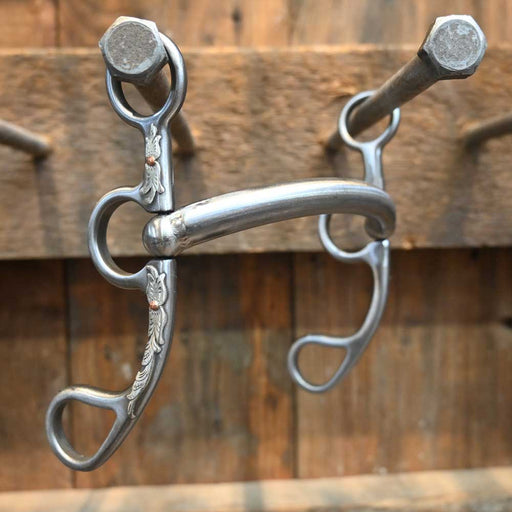 Kerry Kelley 50 Silver Floral Mounted - Mullen Bit Tack - Bits Kerry Kelley