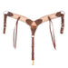Teskey's 3" Roughout Buckstitch Breast Collar With Strings Tack - Breast Collars Teskey's   