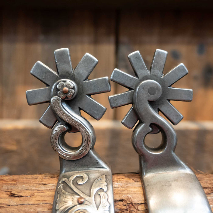 Kerry Kelley Silver Mounted Chihuahua 8pt Spurs