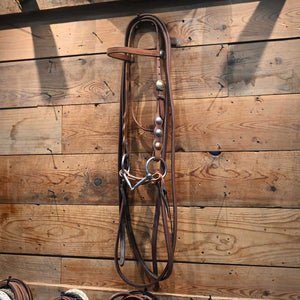 Bridle Rig - O-Ring QBerry- Smooth Straight Snaffle  Bit RIG1011