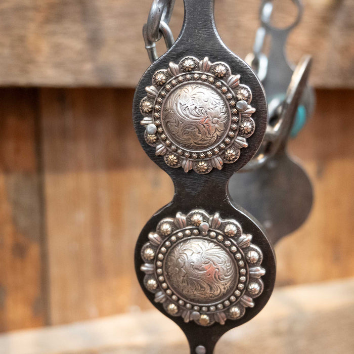 Petska Washer Port Silver Conchos Bit