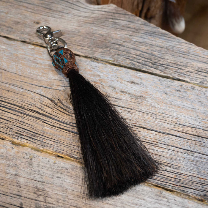 Real Horse Hair Shoo-Fly with Snaps - Select Color Collectibles MISC Brown 2