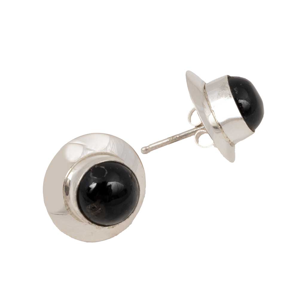 Onyx and Silver Stud Earrings WOMEN - Accessories - Jewelry - Earrings Select Lines   