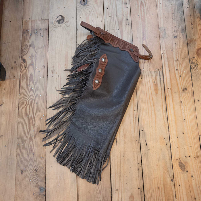 Teskeys Medium Smooth Leather Chinks Tack - Chaps & Chinks TESKEY'S