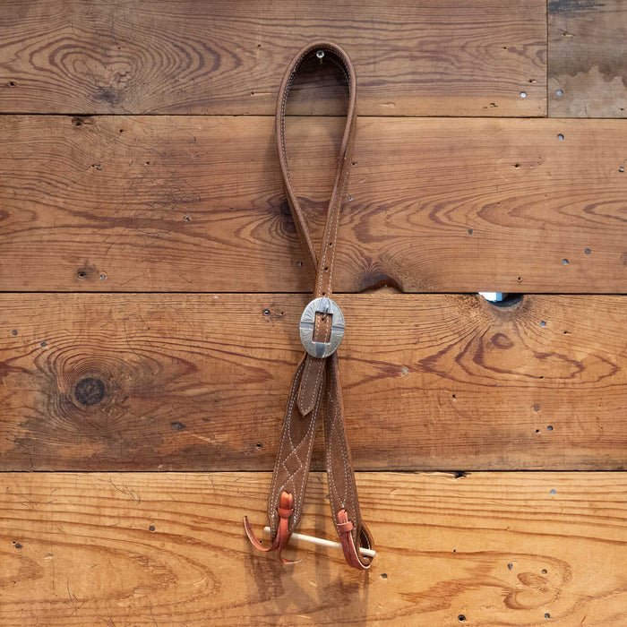Brown 3/4" Split Ear Headstall