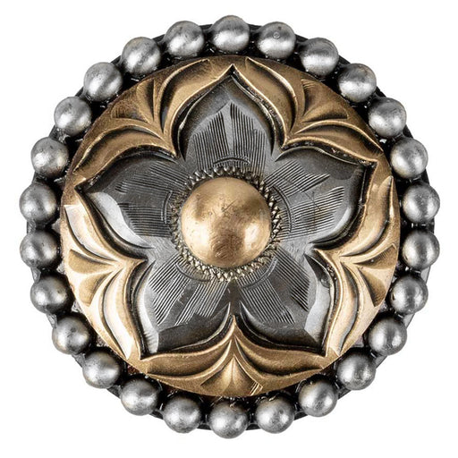 Antique Flower Concho w/Dot Edge Tack - Conchos & Hardware MISC