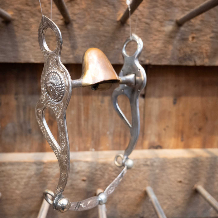 Indian Head Sterling Silver Shanks Port Bit 1836