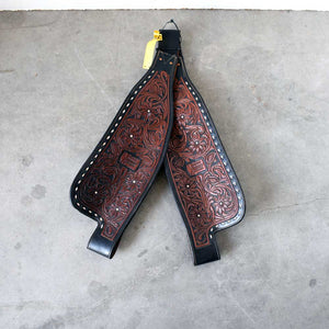 Like New Jeff Smith Extreme Barrel Racer Flower Tooled Fenders Sale Barn Jeff Smith