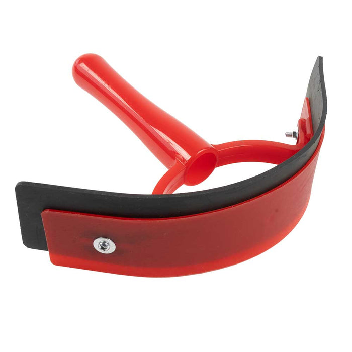 Teskey's Plastic Sweat Scraper With Rubber Blade Equine - Grooming Teskey's Saddlery RED