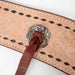 Teskey's 3" Roughout Buckstitch Breast Collar With Strings Tack - Breast Collars Teskey's Purple
