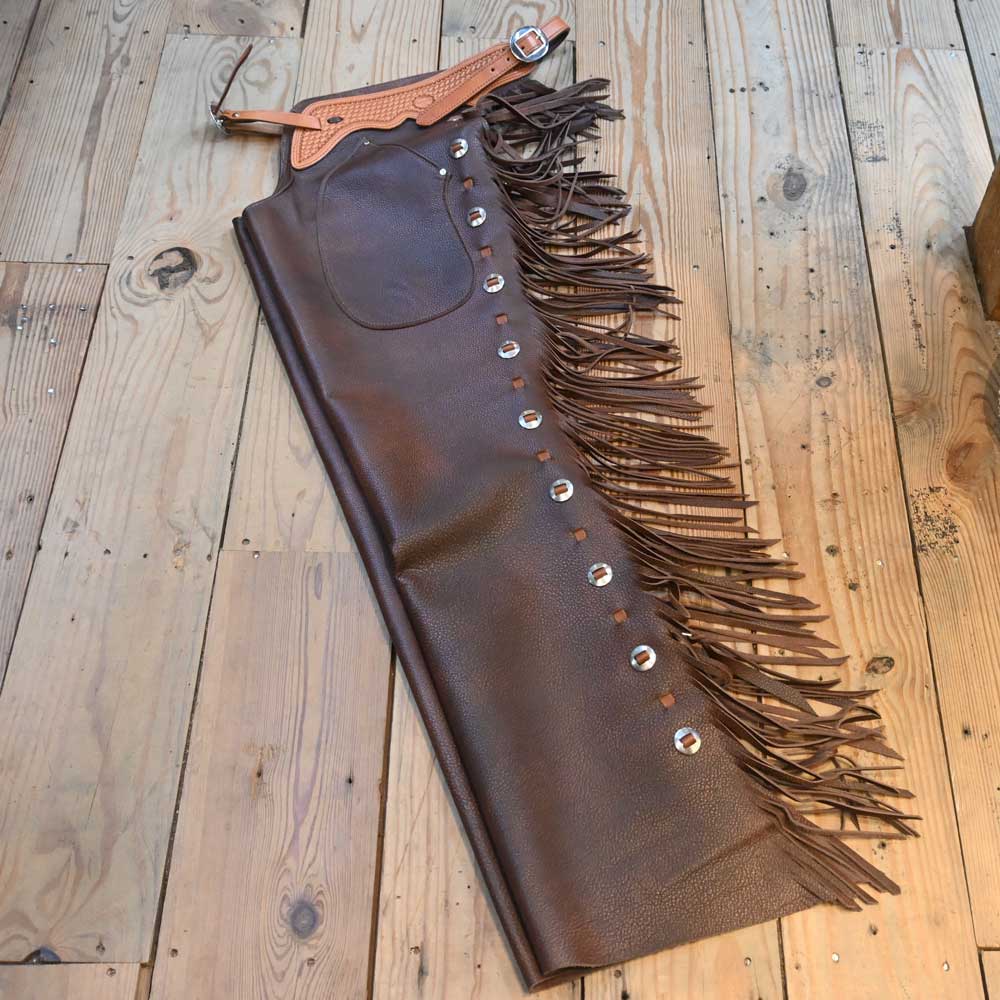 Teskey's Versatility Medium-Long Leather Chaps - CHAP1101 Tack - Chaps & Chinks Teskey's