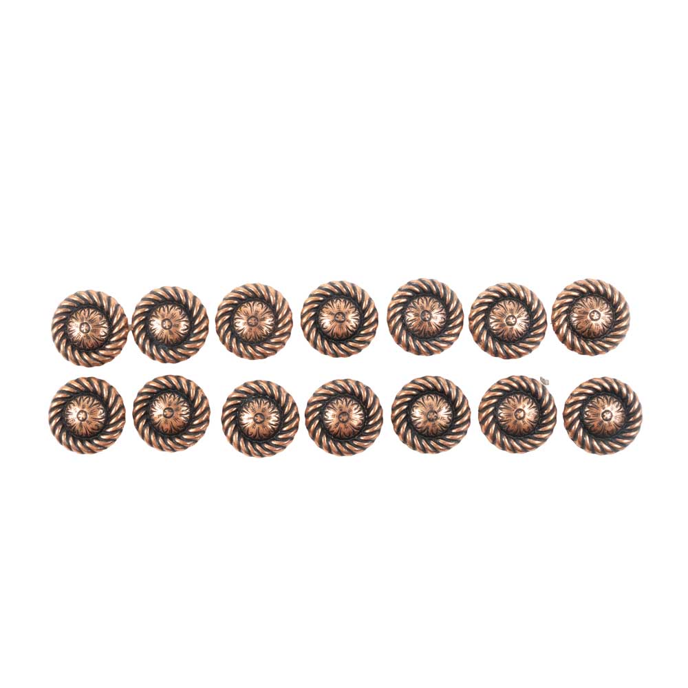 New Floral Set Of 14 1" Conchos Sale Barn MISC   