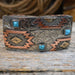 The Rowdy Rose Aztec Style Belt Buckle with Turquoise ACCESSORIES - Additional Accessories - Buckles Rowdy Rose