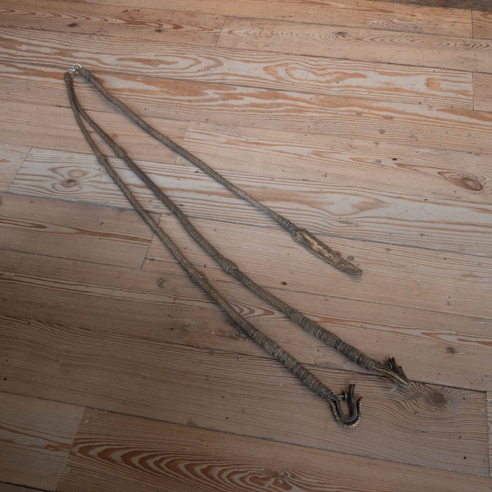 Handmade Peruvian Rawhide Romel Reins w/ Popper Tack - Reins Peruvian