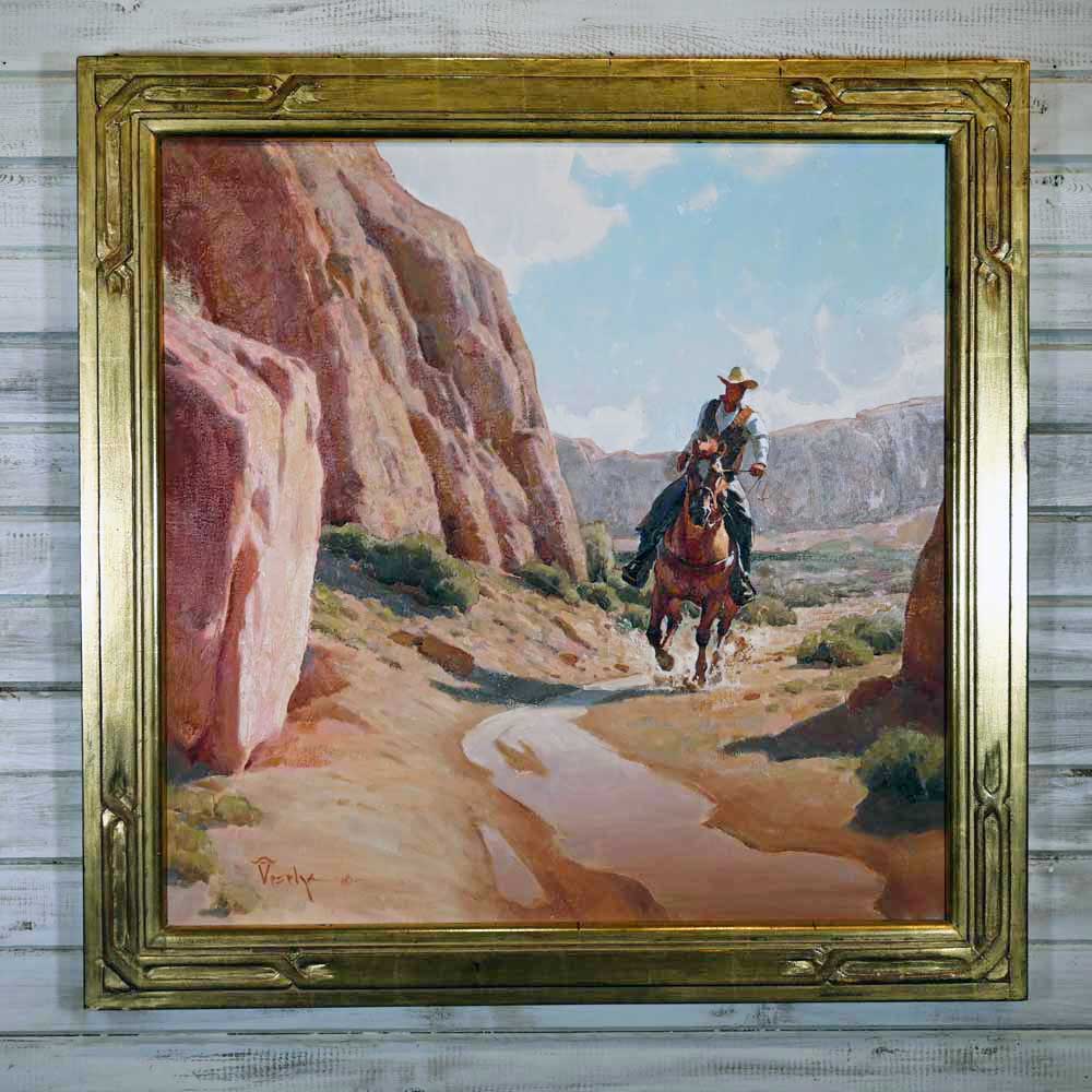 Western Art - Albin Veselka "Untitled" _CA675 Collectibles Albin Veselka