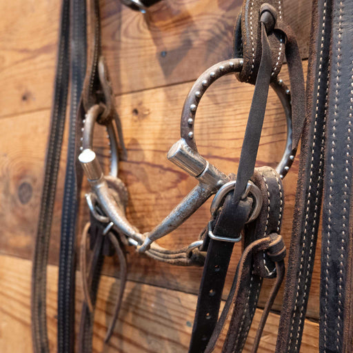 Tom Balding O-Ring Smooth Snaffle Bridle Rig Tack - Rigs Tom Balding