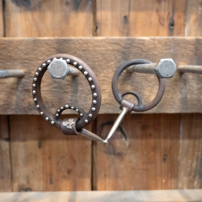 Jesse Hoover Locked O-Ring Smooth Snaffle Bit