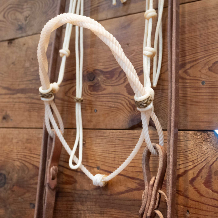 Lariat Bosal Set-Up w/Leather Split Reins