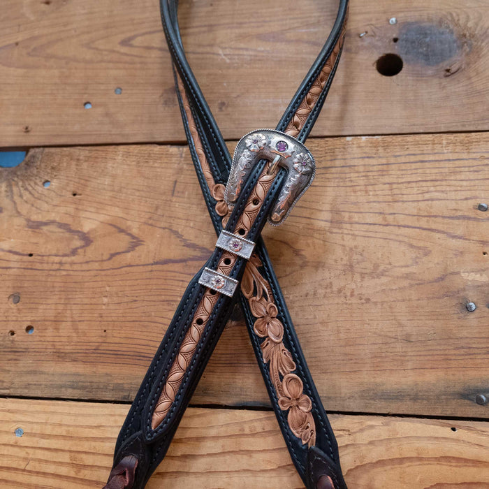 Randall Top Shelf Leather Split Ear w/ Sterling Silver & 10K Gold Buckle