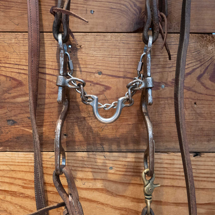 Cowpuncher Ported Chain Bit Bridle Rig