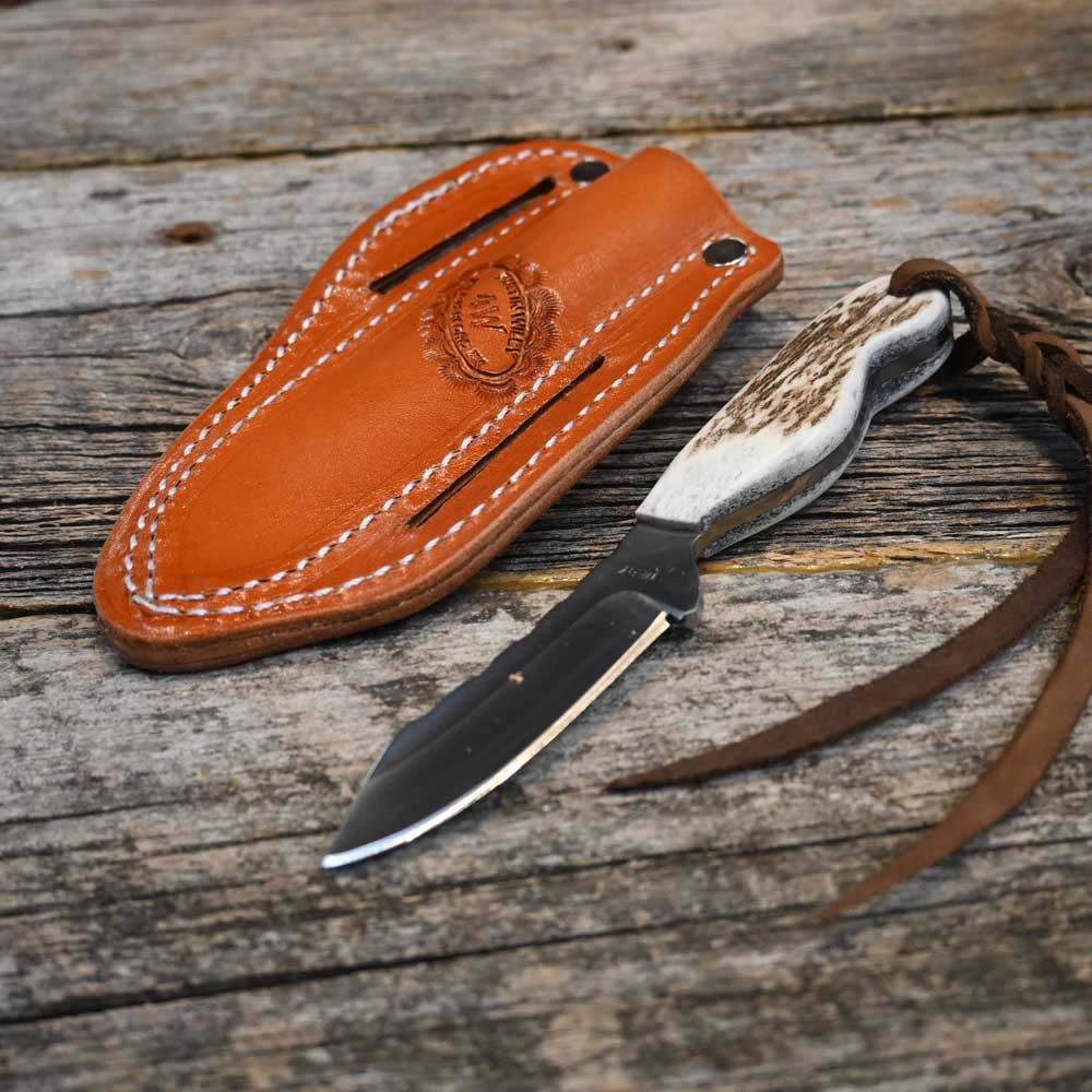 Justin Wiley Handmade Knife with Leather Sheath WK023 Knives Justin Wiley   