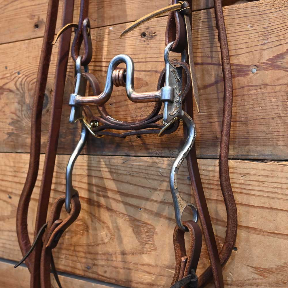 Bridle Rig - Josh Ownbey Silver Mounted - High Port with Copper Rings Bit RIG826 Tack - Rigs Josh Ownbey Cowboy Line