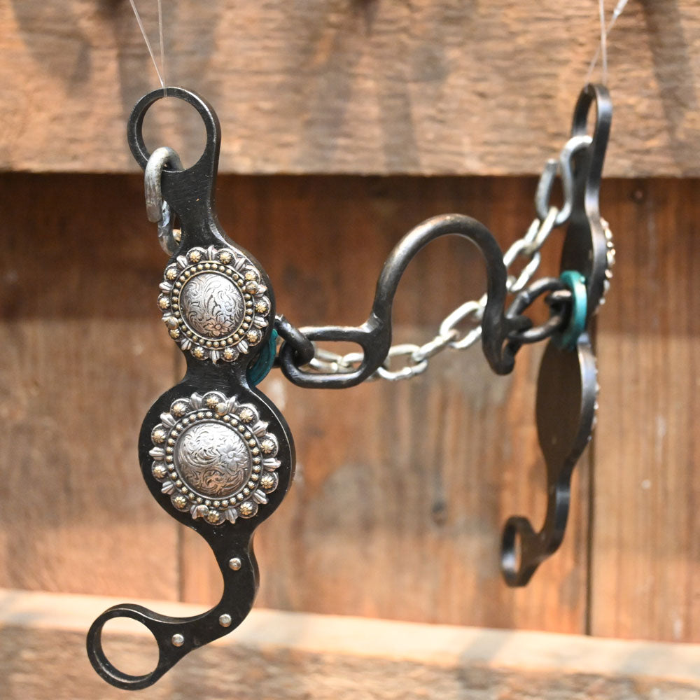 Paul Petska - Ported Chain - Silver Concho Bit PP379 Tack - Bits Paul Petska