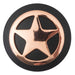 Copper Star with Matte Black Concho Tack - Conchos & Hardware MISC   